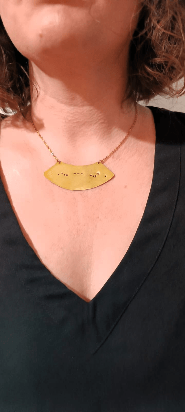 Collier Morse Je t'aime