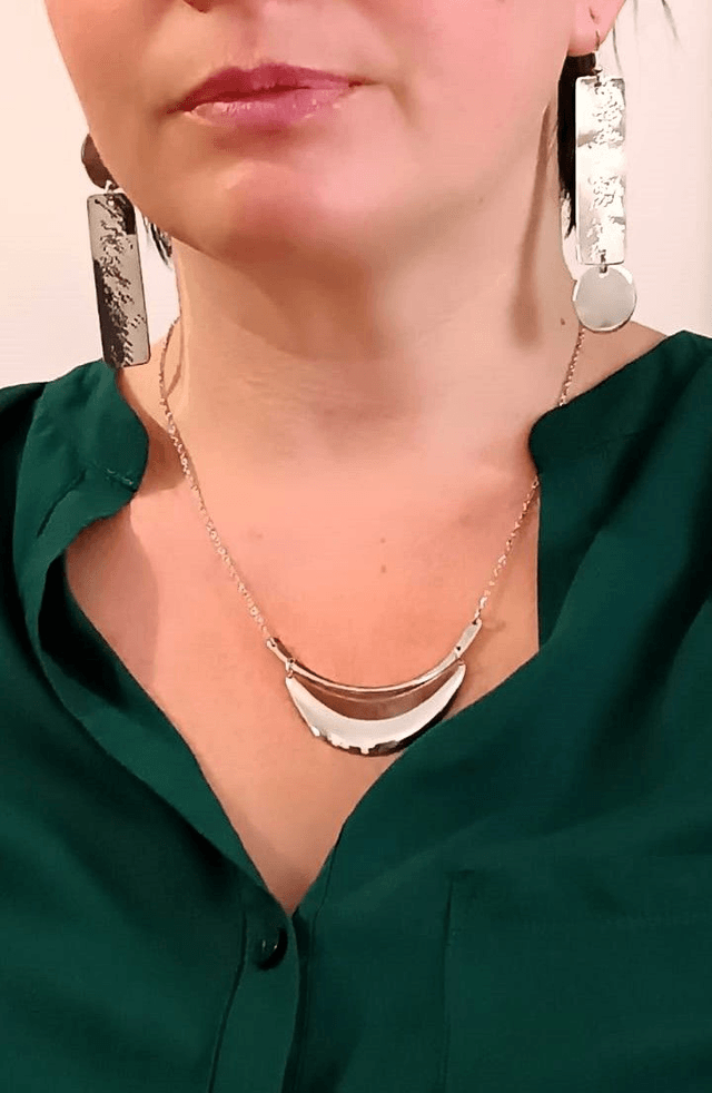 Boucles d'oreilles Mary plaqué argent