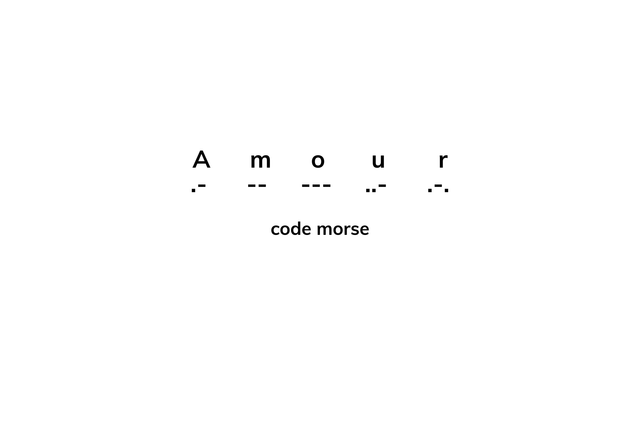 Collier Morse Amour