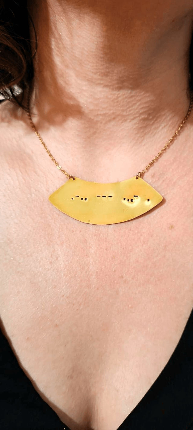 Collier Morse Je t'aime